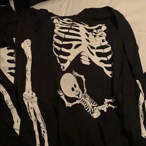 Long sleeve baby ribcage shirt with arms